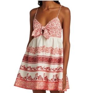 Alice + Olivia Kids Dress in Red and Cream